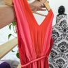 Summer red dress