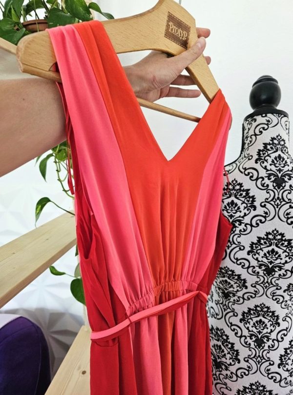 Summer red dress