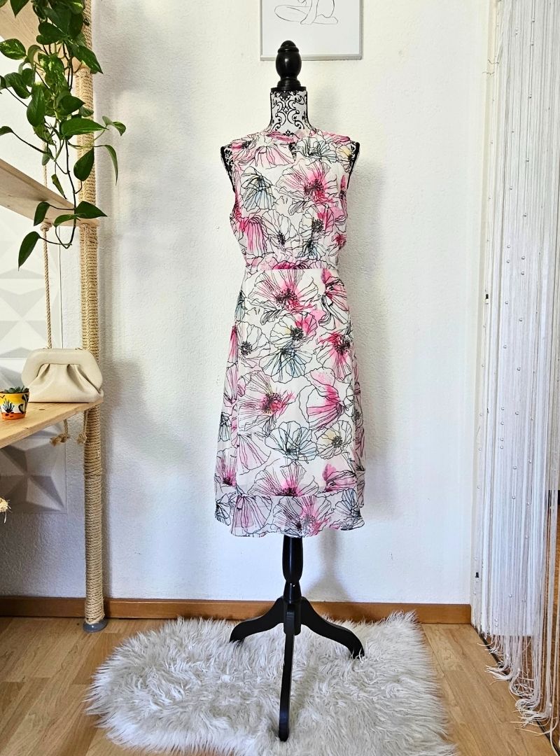 Comma floral midi dress party summer