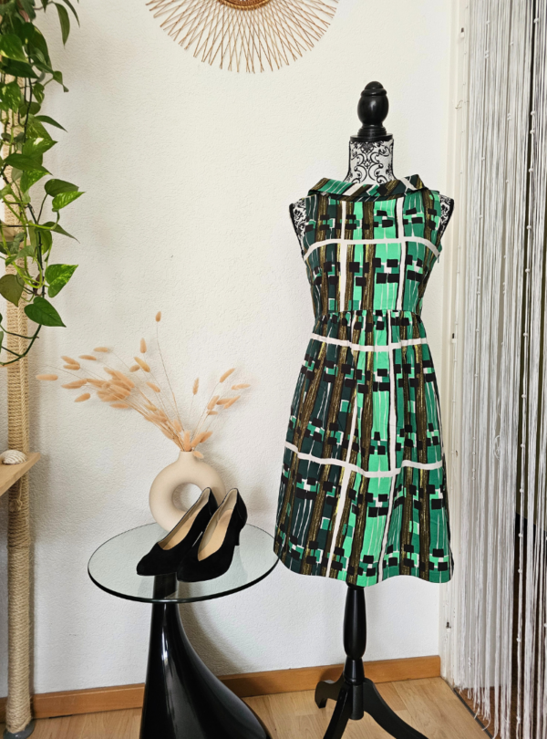 Weekend Max Mara short dress green black cocktail evening