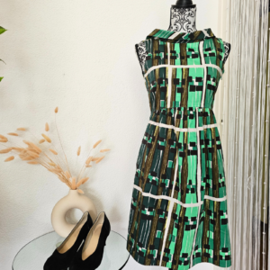 Weekend Max Mara short dress green black cocktail evening