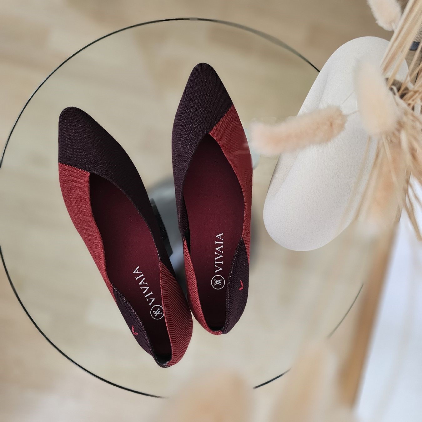 Vivaia Ballerina Red sustainable